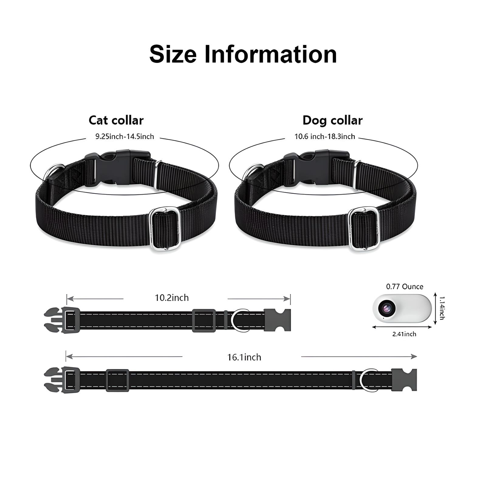 PawCam™ – Wide-Angle Pet Collar Camera
